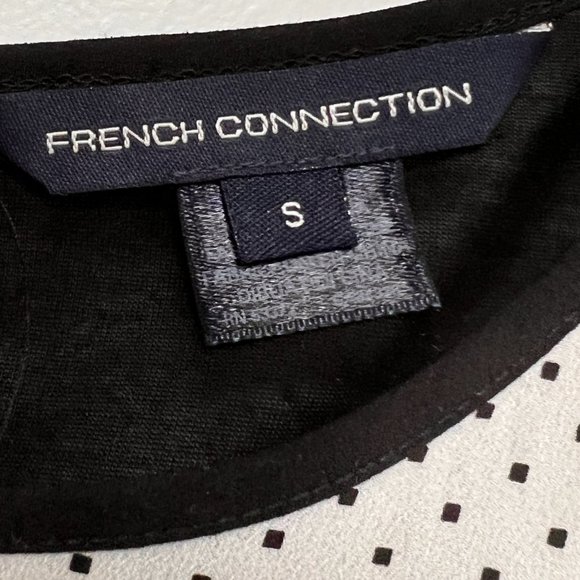 French Connection sheer polka dot top - Picture 3 of 4